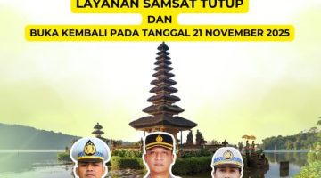 Pelayanan Samsat Tabanan Libur 18–20 November 2025