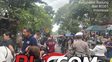 Hari Raya Galungan Kapolsek Mengwi Lakukan Pemantauan di Kawasan Obyek Wisata Taman Ayun