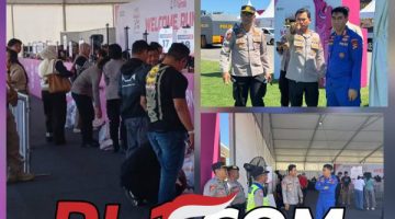 Polda Bali Amankan Pengambilan Race Pack Peserta Kemala Run 2026 Di BUTC Pantai Purnama Gianyar