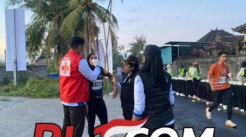 Siaga di Sepanjang Rute, Tim Keslap Polres Badung Kawal Kesehatan Pelari Kemala Run 2026