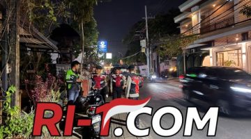 Amankan Aktifitas Wisatawan Polsek Kuta Utara Arahkan Patroli di Jalan Batu Mejan