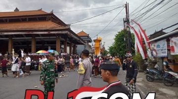 Pengamanan Upacara Ngaben di Desa Adat Medahan Berjalan Aman dan Lancar