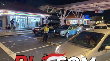 Polisi Sigap Urai Kepadatan, Akses Terminal Internasional Bandara Ngurah Rai Tetap Lancar