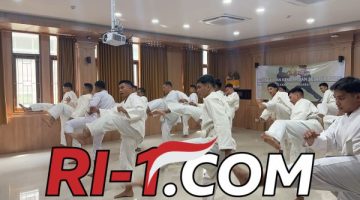 Asah Kemampuan Personel, Polres Bandara Ngurah Rai Gelar Latihan Beladiri Polri