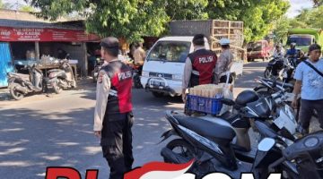 Polsek Gianyar Gelar KRYD di Pasar Samplangan, Antisipasi Premanisme dan Kelancaran Lalu Lintas