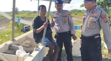 Satpolairud Polres Gianyar Gencarkan Polmas di Pantai Siyut, Nelayan Diimbau Utamakan Keselamatan