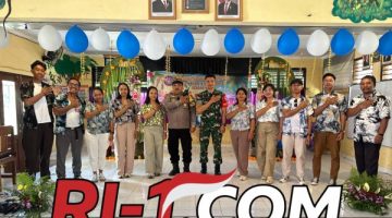 Bhabinkamtibmas dan Babinsa Singakerta Menghadiri Acara HUT Sekolah SD Negeri 6 Singakerta Menjalin Sinergitas Dengan Siswa