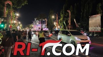 Sinergitas Polres dan Polsek Gianyar Bersama Dishub Amankan Pementasan Tari Jangger HUT Kota Gianyar ke-255