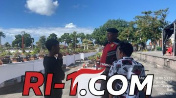 Patroli Kota Presisi Samapta Polres Gianyar Sambangi Alun-Alun, Sampaikan Imbauan Kamtibmas kepada Pengunjung