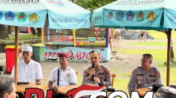 Polres Badung Gelar Safari Kamtibmas Wirasa di Munggu, Warga Diajak Jaga Keamanan dan Kebersihan Pantai