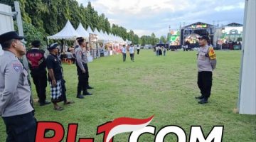 Pengamanan Temuyuk Festival 2026 di Lapangan Bajra Sandhi Berjalan Aman dan Kondusif