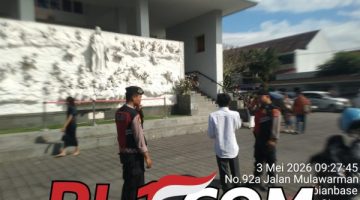 Patroli Sat Samapta Polres Gianyar Intensifkan Pengamanan Ibadah Minggu, Situasi Kondusif