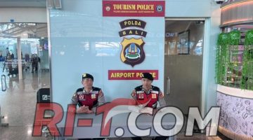 Sat Samapta Siaga di Pos Pelayanan Terminal Internasional Bandara Ngurah Rai