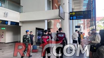 Perkuat Keamanan Bandara, Polres Ngurah Rai Gelar Patroli Terpadu di Terminal Internasional