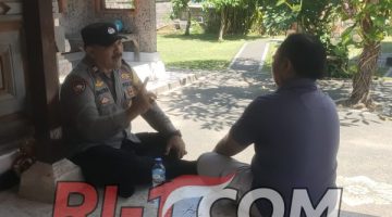 Bhabinkamtibmas Singakerta Sambangi Linmas, Pastikan Keamanan Wilayah Desa Binaan