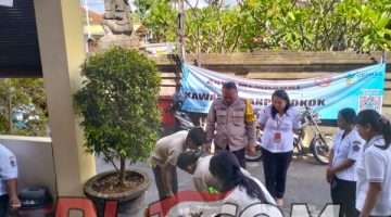Pantau Langsung Lewat Program DDS, Bhabinkamtibmas Sumerta Kaja Pastikan Pengelolaan Jelantah Tepat