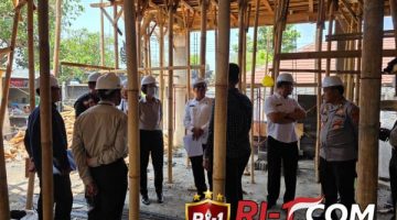 Kunjungan Wasbang Itwasda Polda Bali Tinjau Progres Pembangunan Mako Polsek Blahbatuh