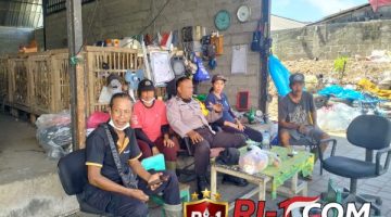 Bhabinkamtibmas Sumerta Kaja Sambangi TPS Sadu, Ingatkan Waspadai Potensi Kebakaran