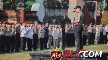 Kapolda Bali Irjen Pol. Pasma Royce Pimpin Apel Perdana, Tegaskan Integritas, Pemberantasan Narkoba, dan Pelayanan Publik