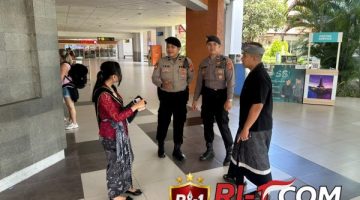 Patroli Dialogis di Terminal Domestik, Polres Bandara Hadir Berikan Rasa Aman