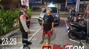 Polsek Kuta Utara Gelar Blue Light Patrol, Amankan Objek Vital dan Tingkatkan Kewaspadaan di Area Perbankan
