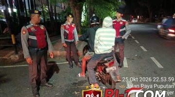 Terima Laporan 110, Polsek Dentim Gerak Cepat Bubarkan Keributan di Seputaran Jl. Raya Puputan