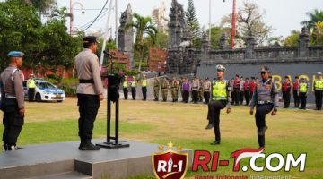 Tekan Pelanggaran dan Kecelakaan, Kapolres Gianyar Pimpin Apel Gelar Pasukan Operasi Patuh Agung 2026