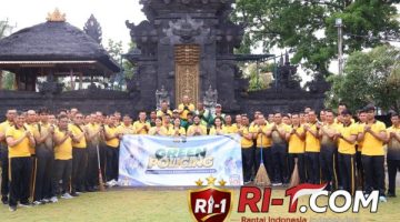 Sambut Hari Suci Saraswati, Polres Bandara Gelar Green Policing